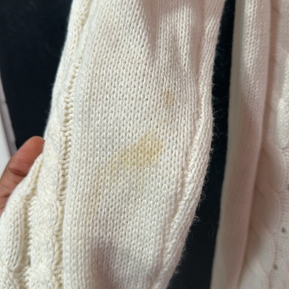 INDIGO Women’s Cream Knit Crew-Neck Sweater Size M - Picture 4 of 7